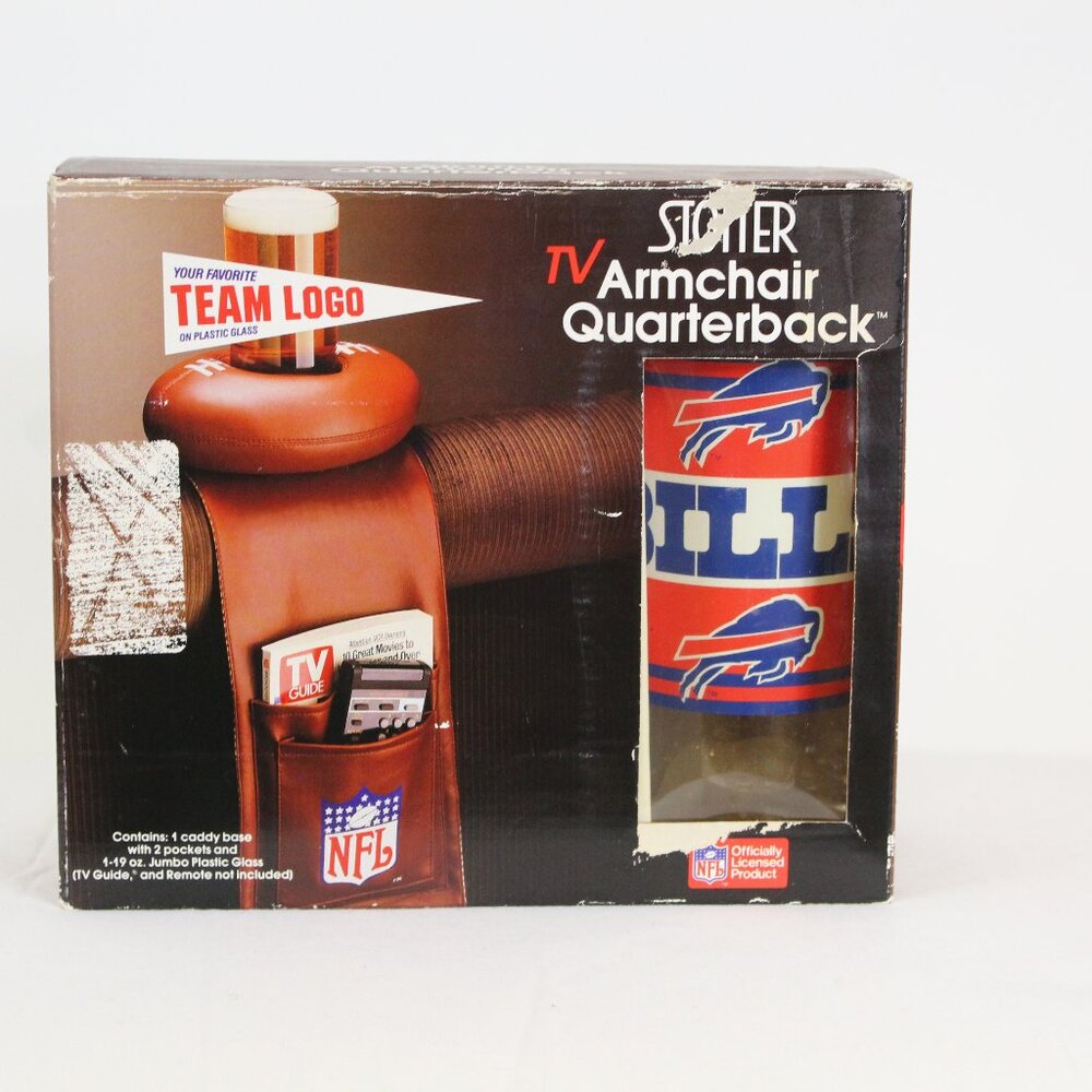 Vintage Buffalo Bills Armchair Quarterback TV Caddy NFL New in Box